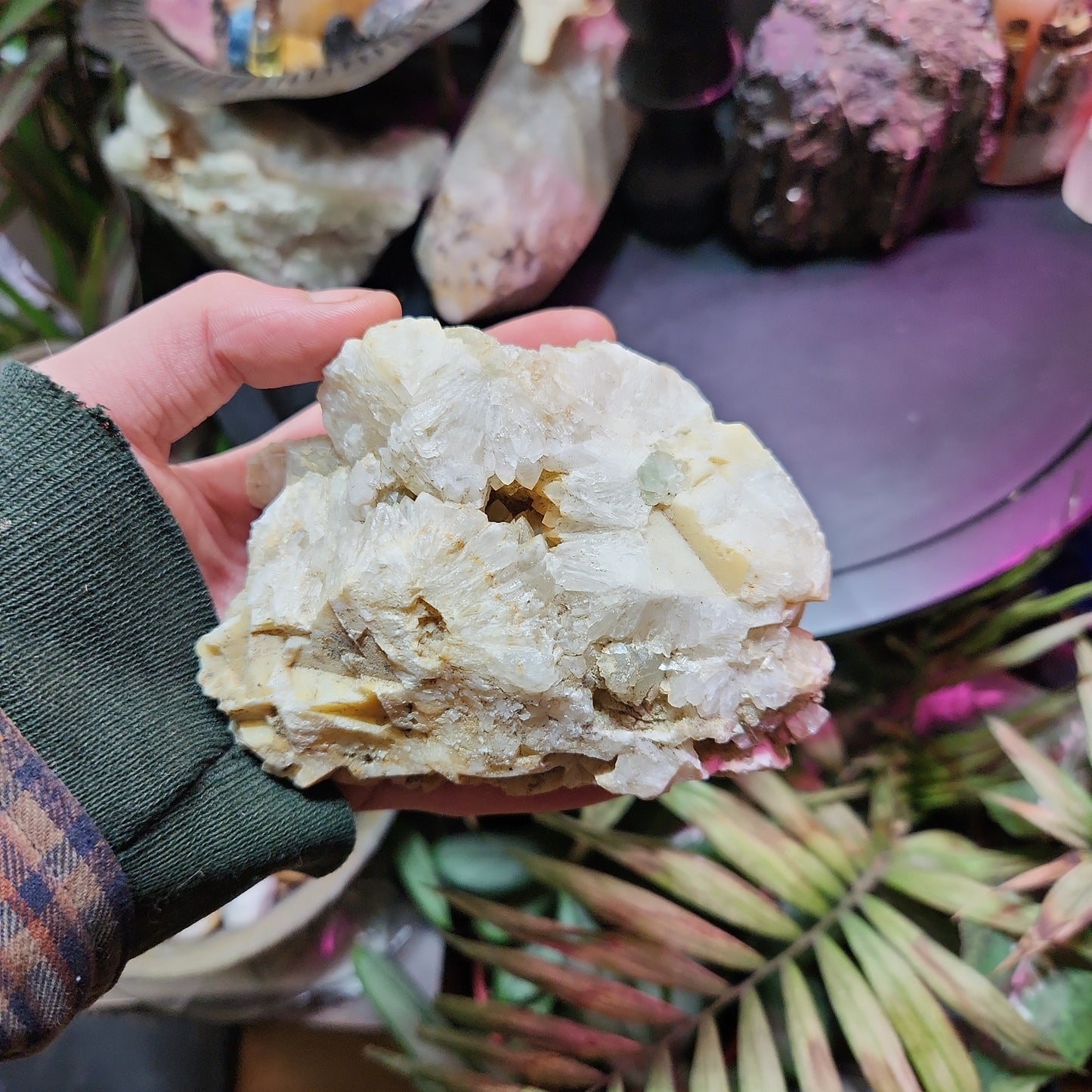Flourite with Quartz crystal