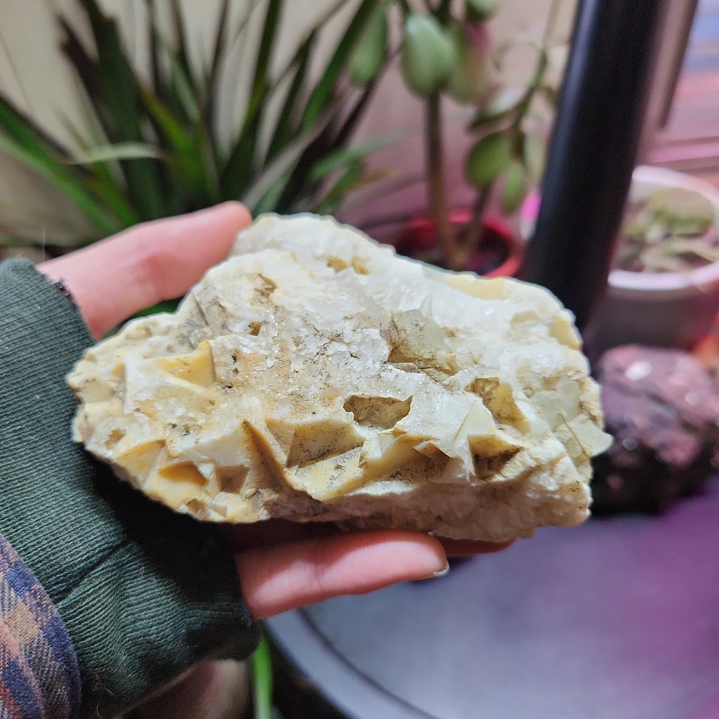 Flourite with Quartz crystal