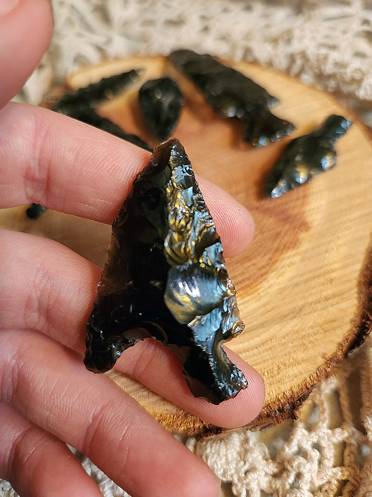 Obisian arrow head