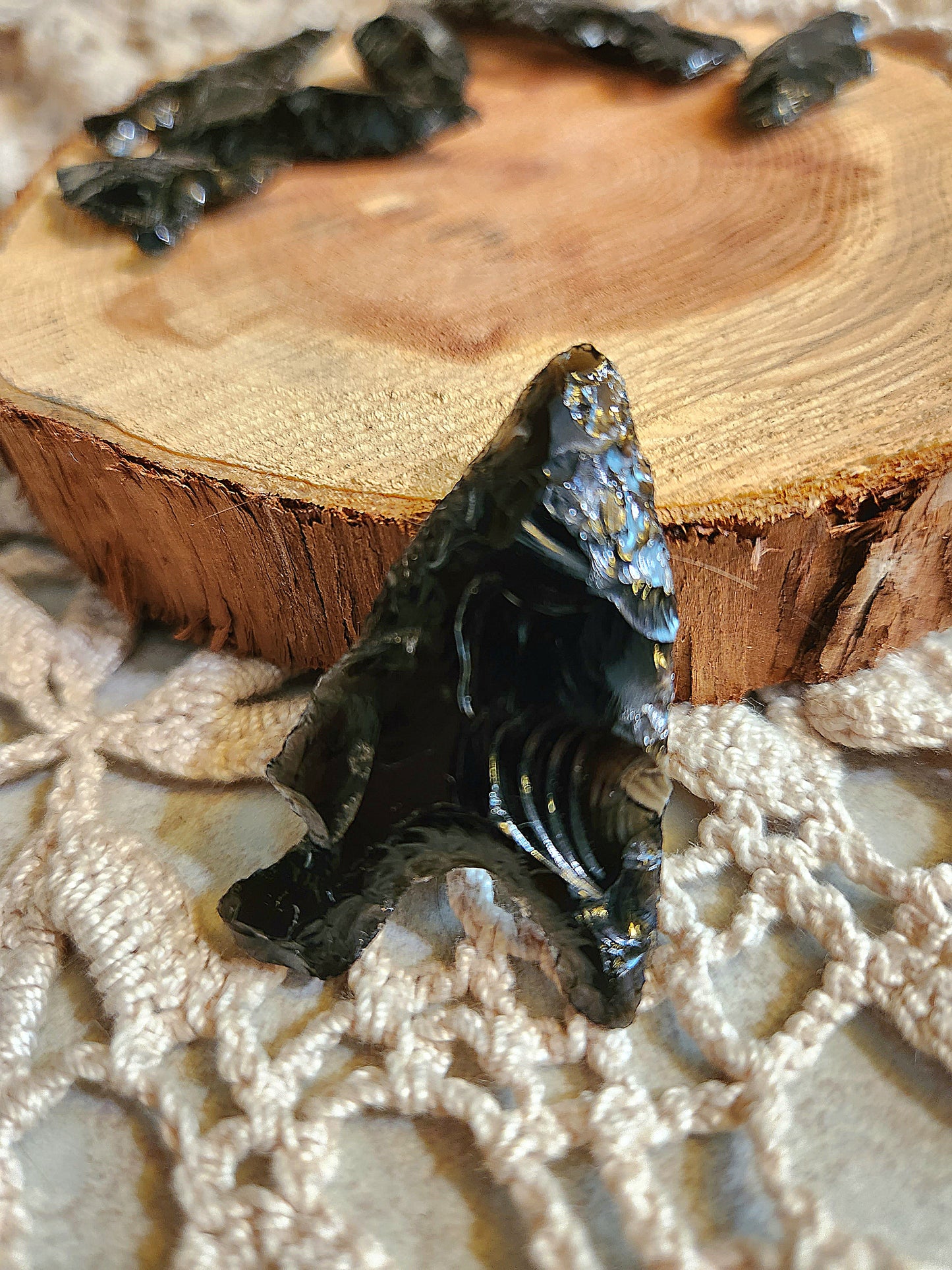 Obisian arrow head