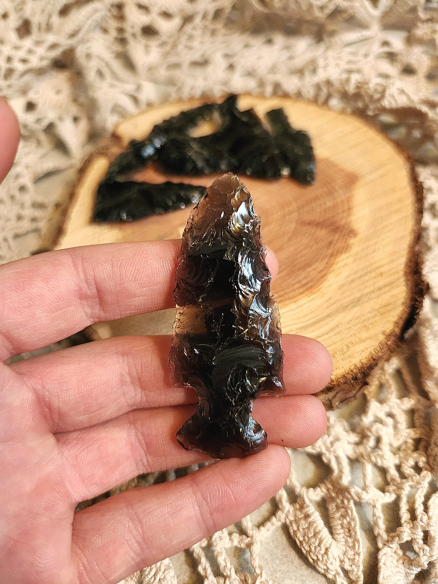 Obsidian arrow head